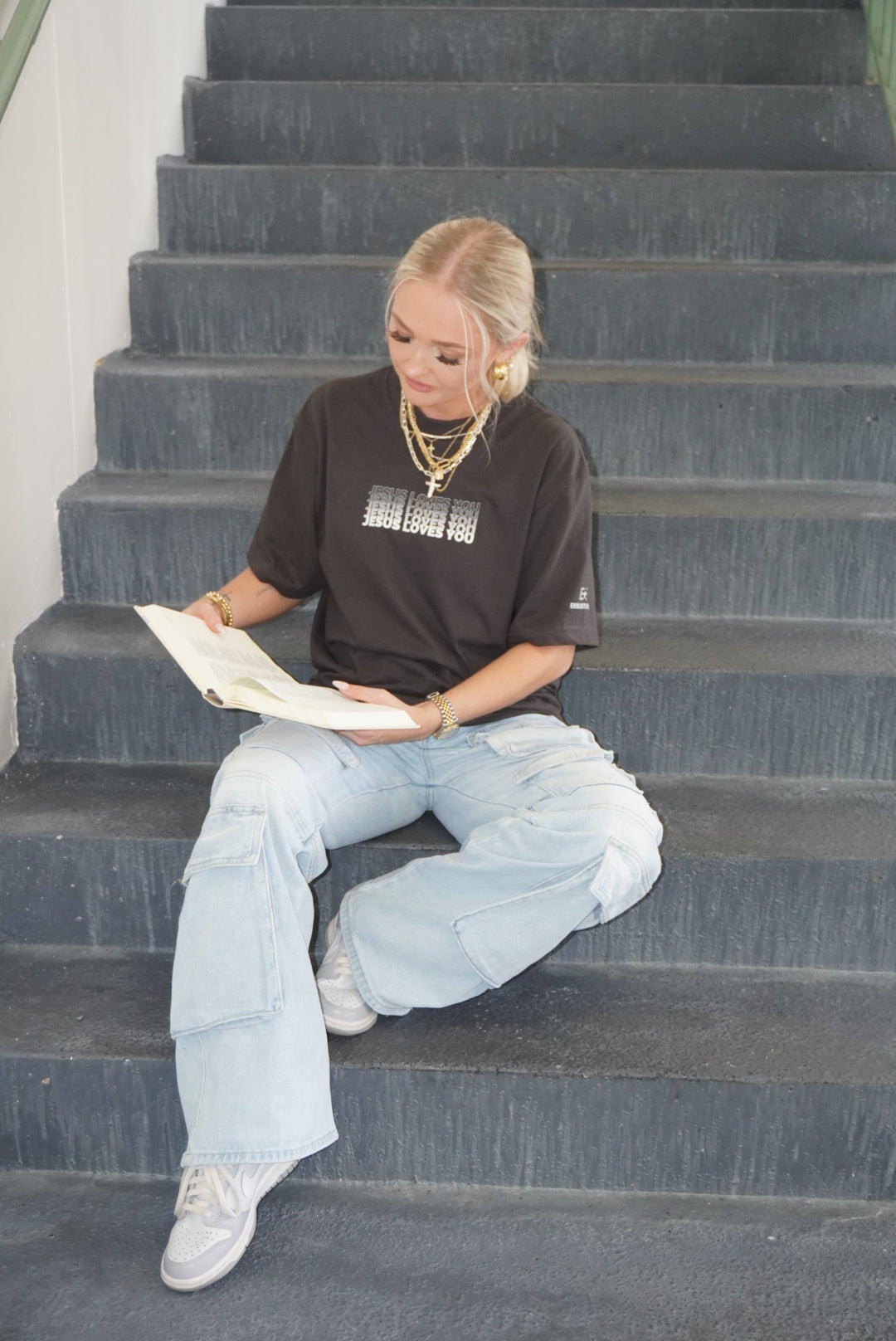 Multi Pocket Cargos- Blue