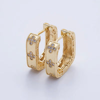Golden Clover Hoops