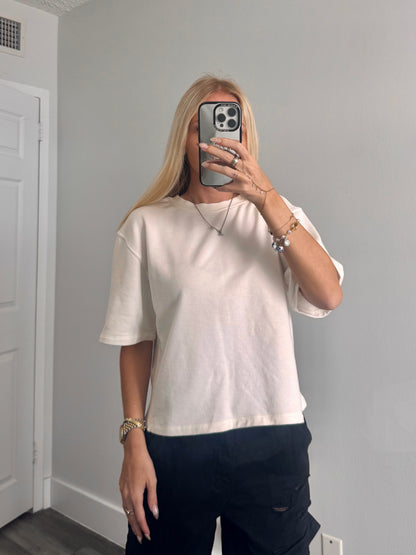 White French Terry Top
