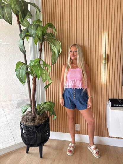 Pink Palms Tank