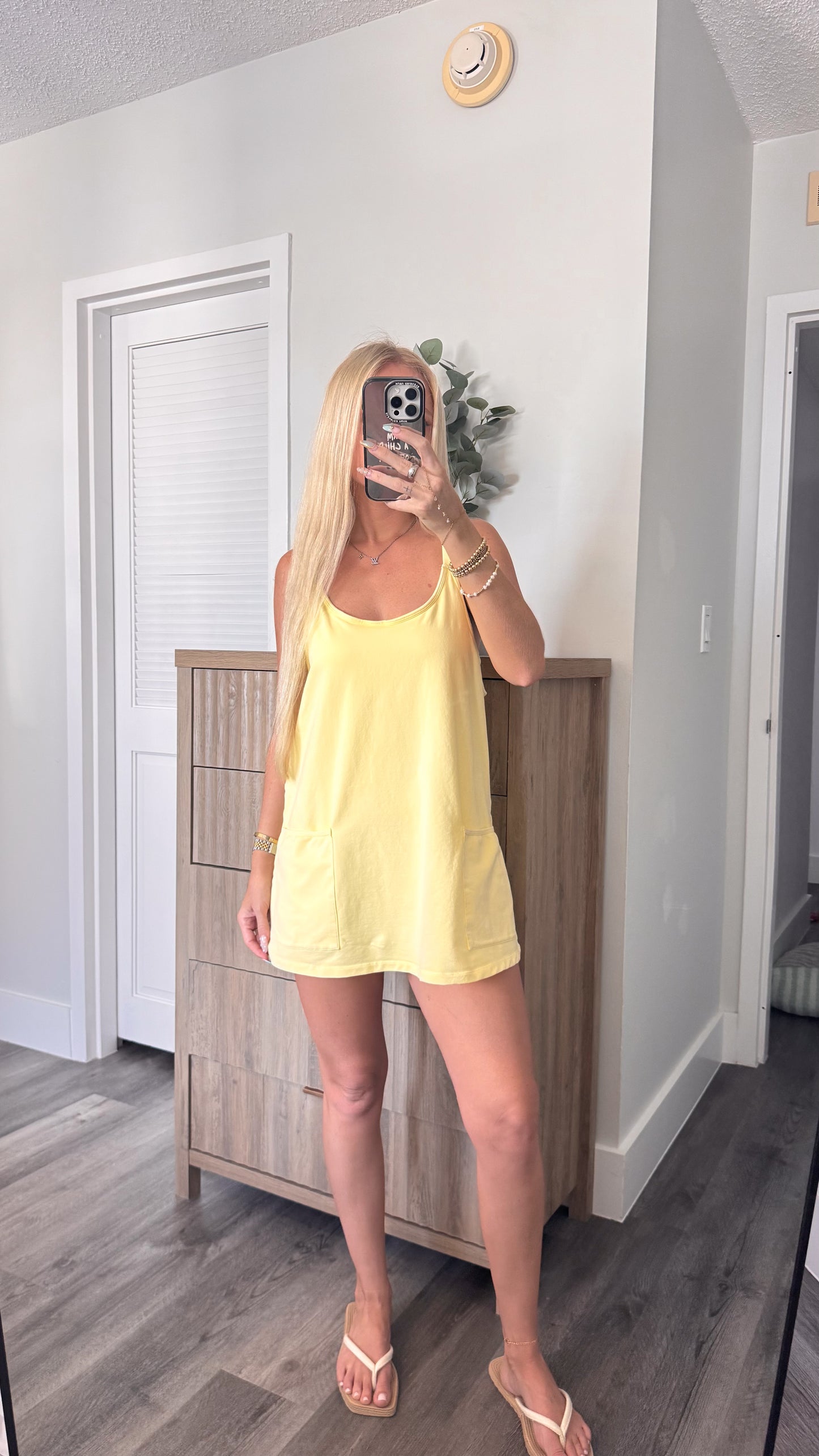 Yellow Romper Dress