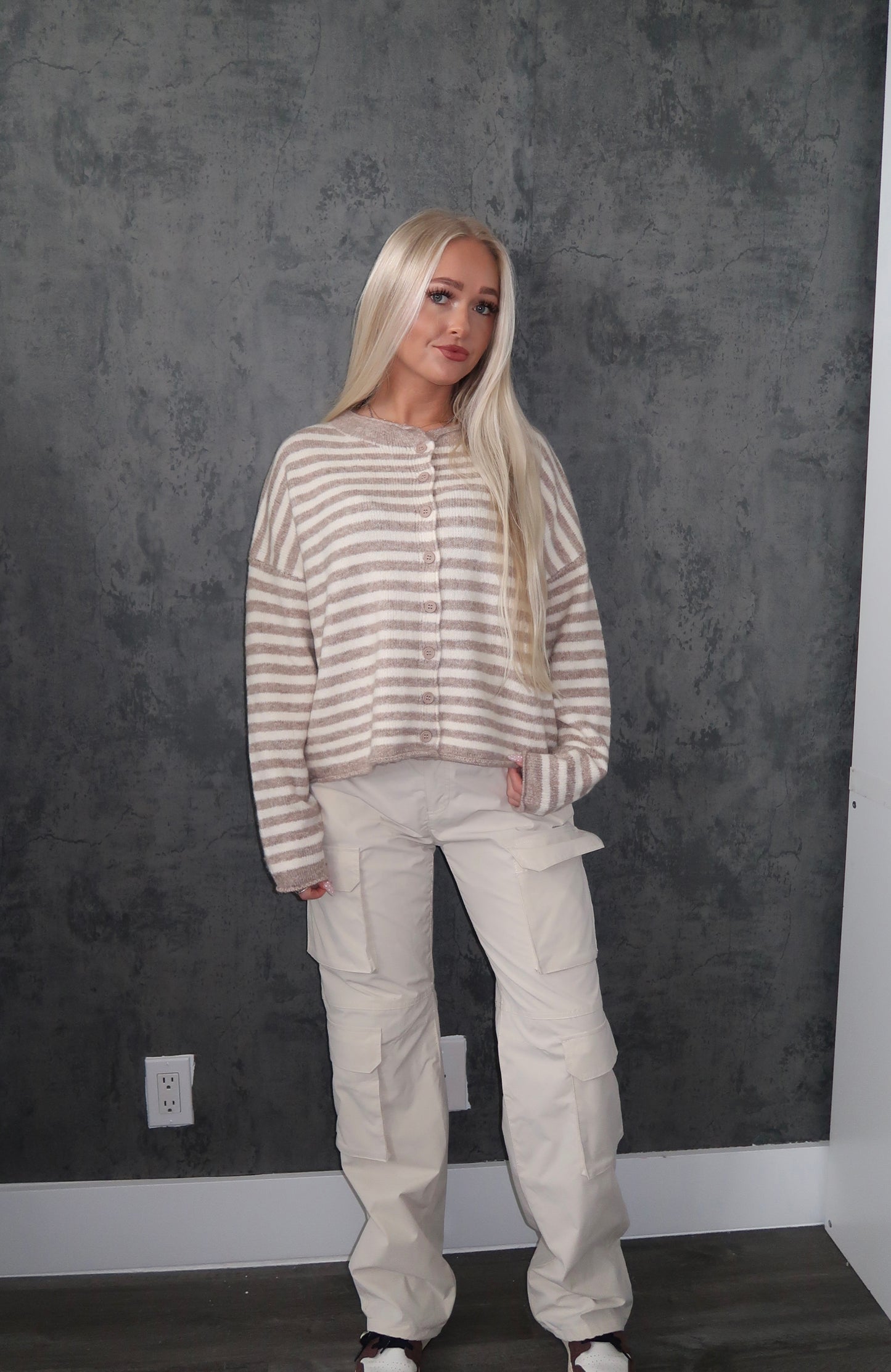 Lauren Cardigan- Tan