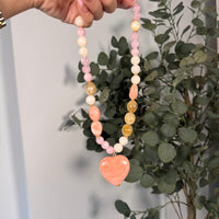 Pink Sugar Beaded Necklace