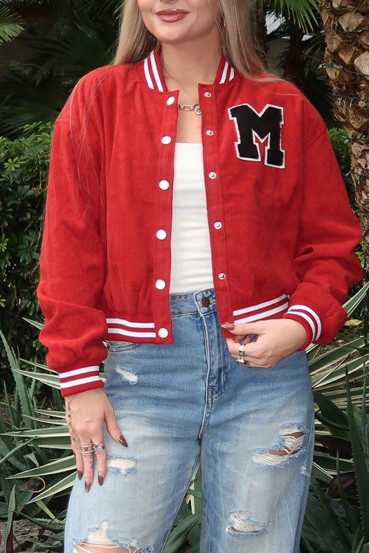 Red Varsity Jacket