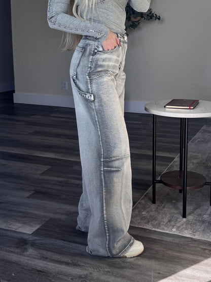 Grey Washed Jeans