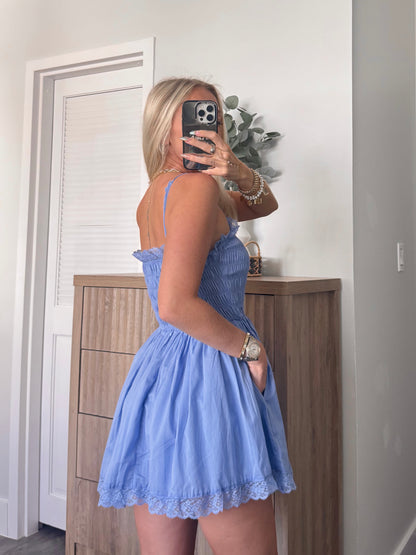 Lucy Lace Romper Dress