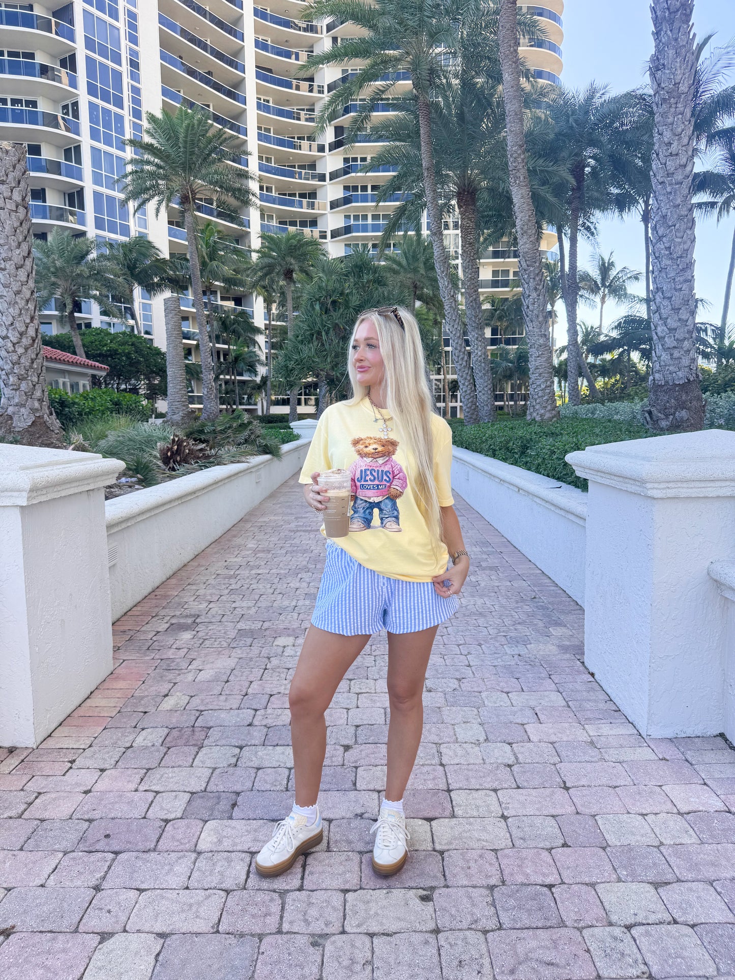 Jesus Loves Me Bear Tee