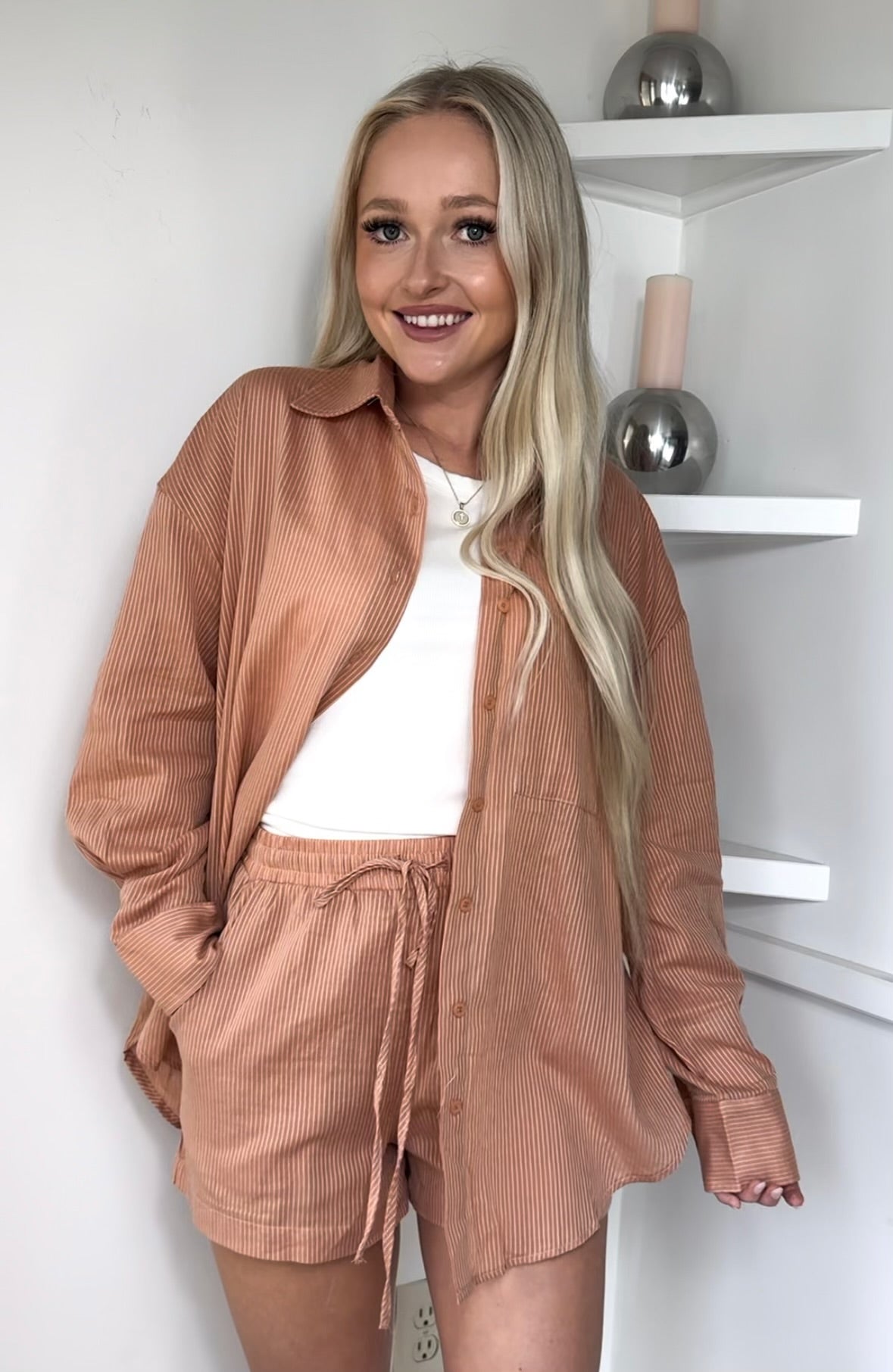 Cora Striped Set
