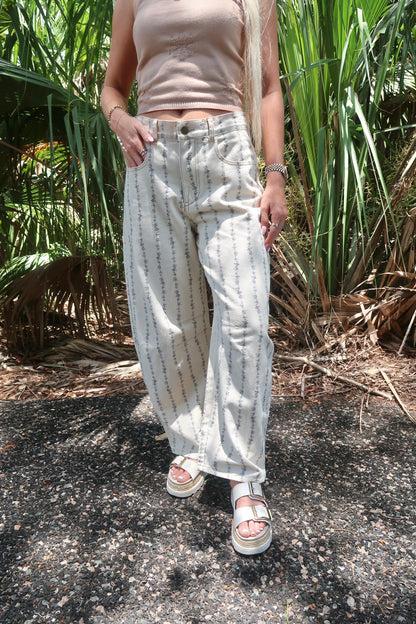 Blossom Barrel Jeans