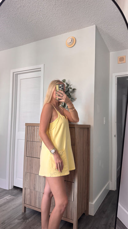 Yellow Romper Dress