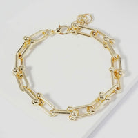 Graduated Link Bracelet- Gold