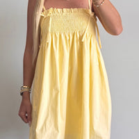 Pretty Little Bow Dress- Yellow