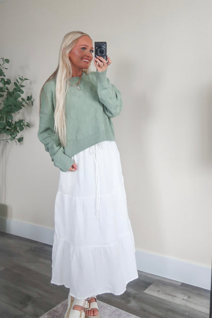 Boho Gauze Midi Skirt