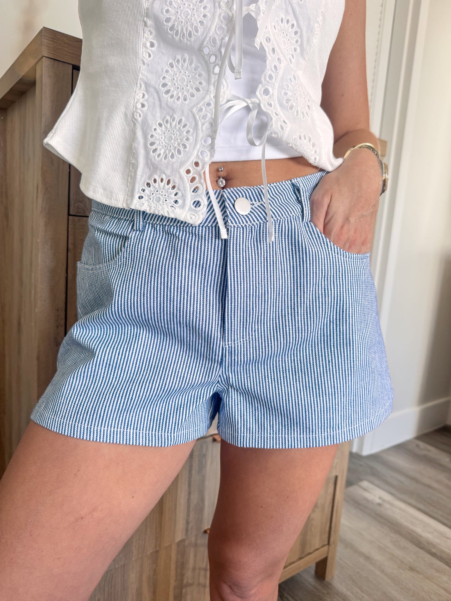 Clara Striped Shorts