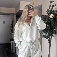 Grey Hoodie Romper