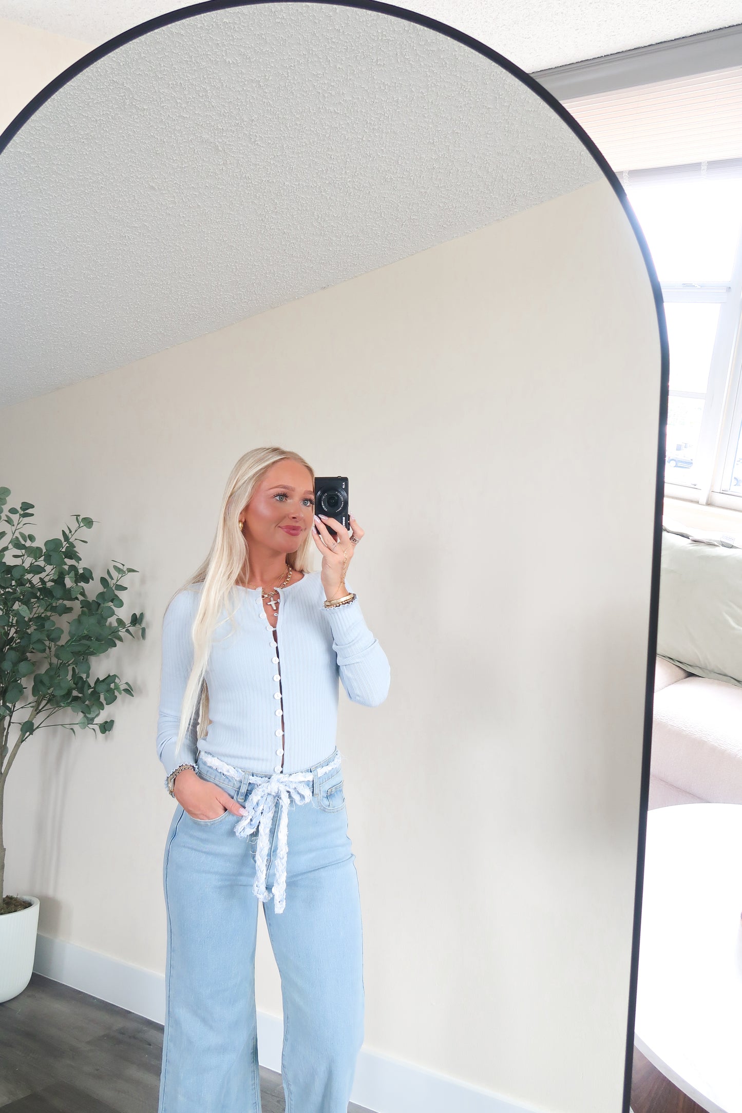 Braided Belt Jeans