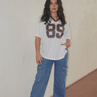89 White & Brown Jersey