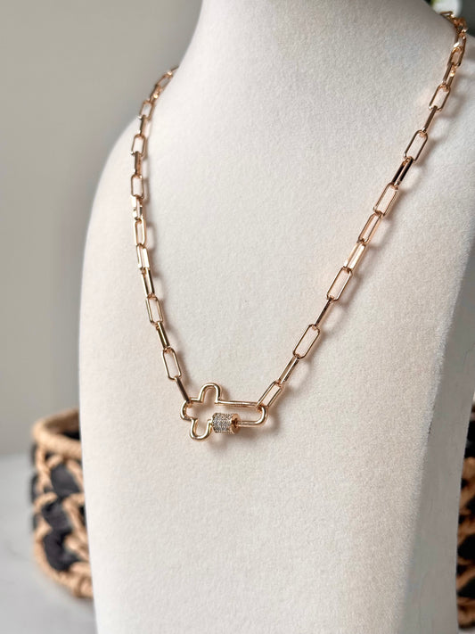 Saved By Grace Necklace- Gold