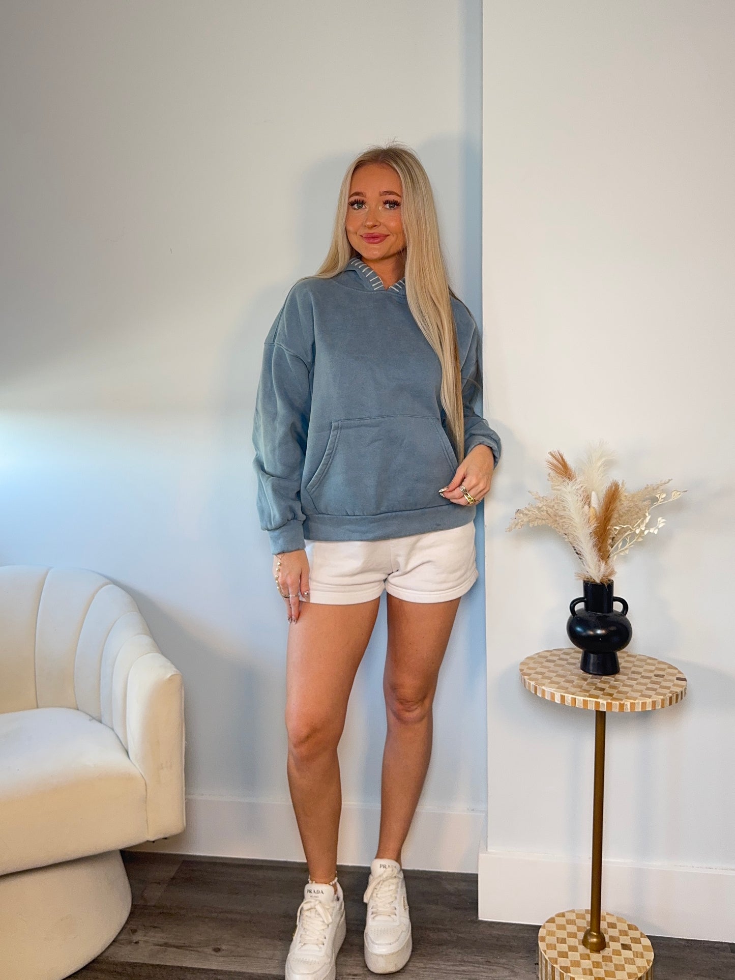 Vintage Wash Stitched Hoodie