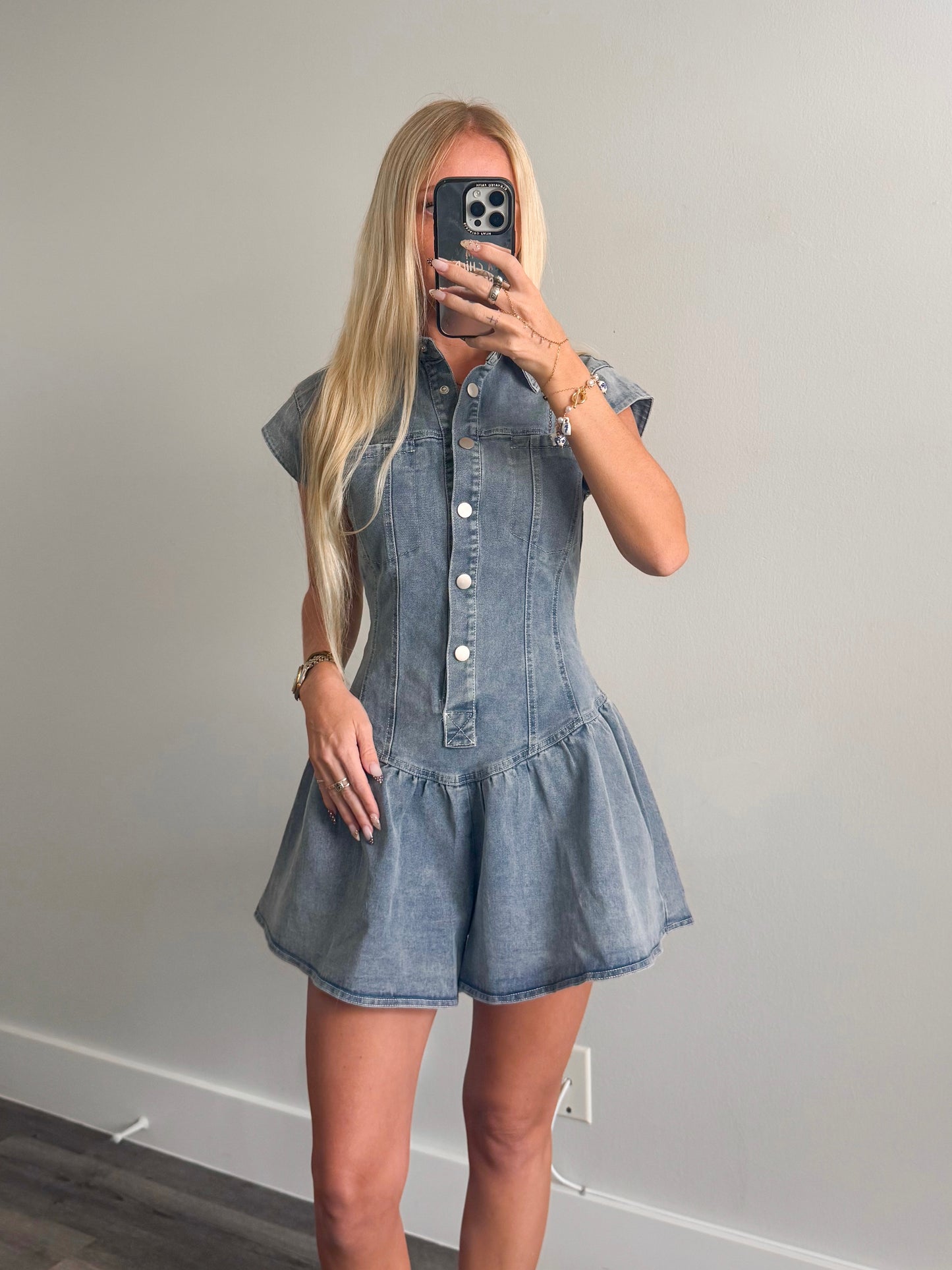 Dallas Denim Romper