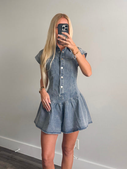 Dallas Denim Romper