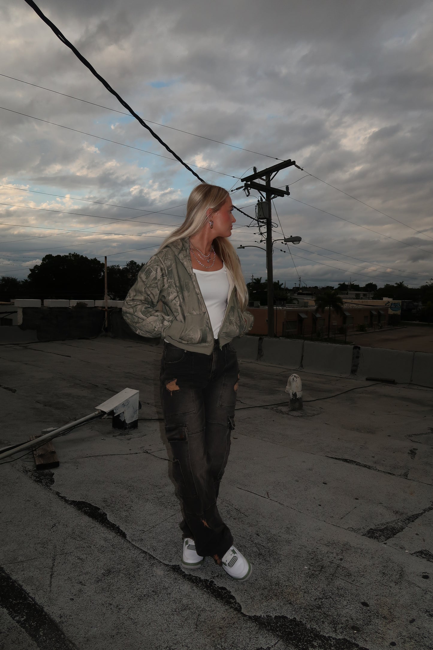 Camo Cropped Jacket