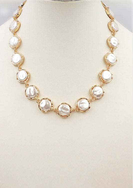 Coin Pearl Necklace