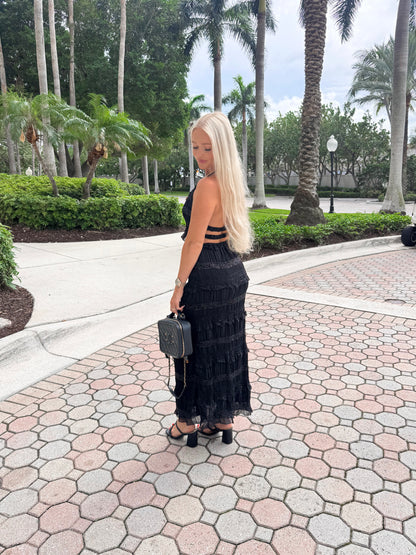 Midnight in Monaco Open Back Set
