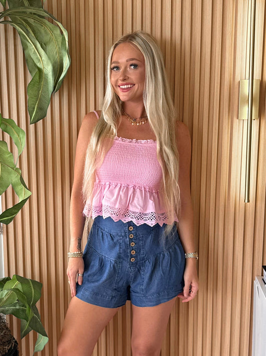 Pink Palms Tank
