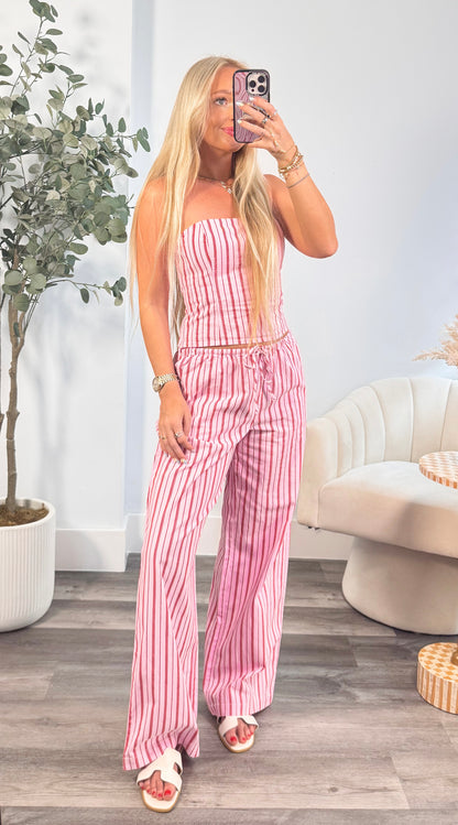 Sweetheart Striped Set
