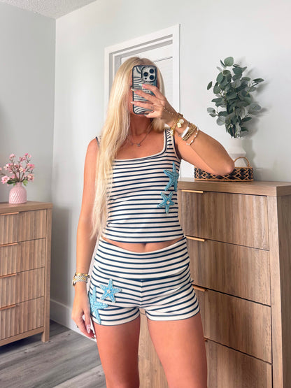 Starfish Striped Set
