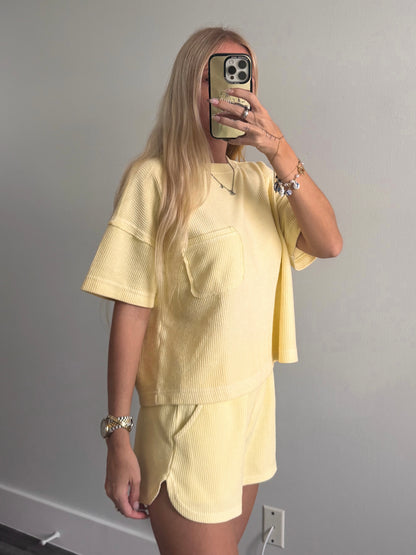 Sunshine Ribbed Set