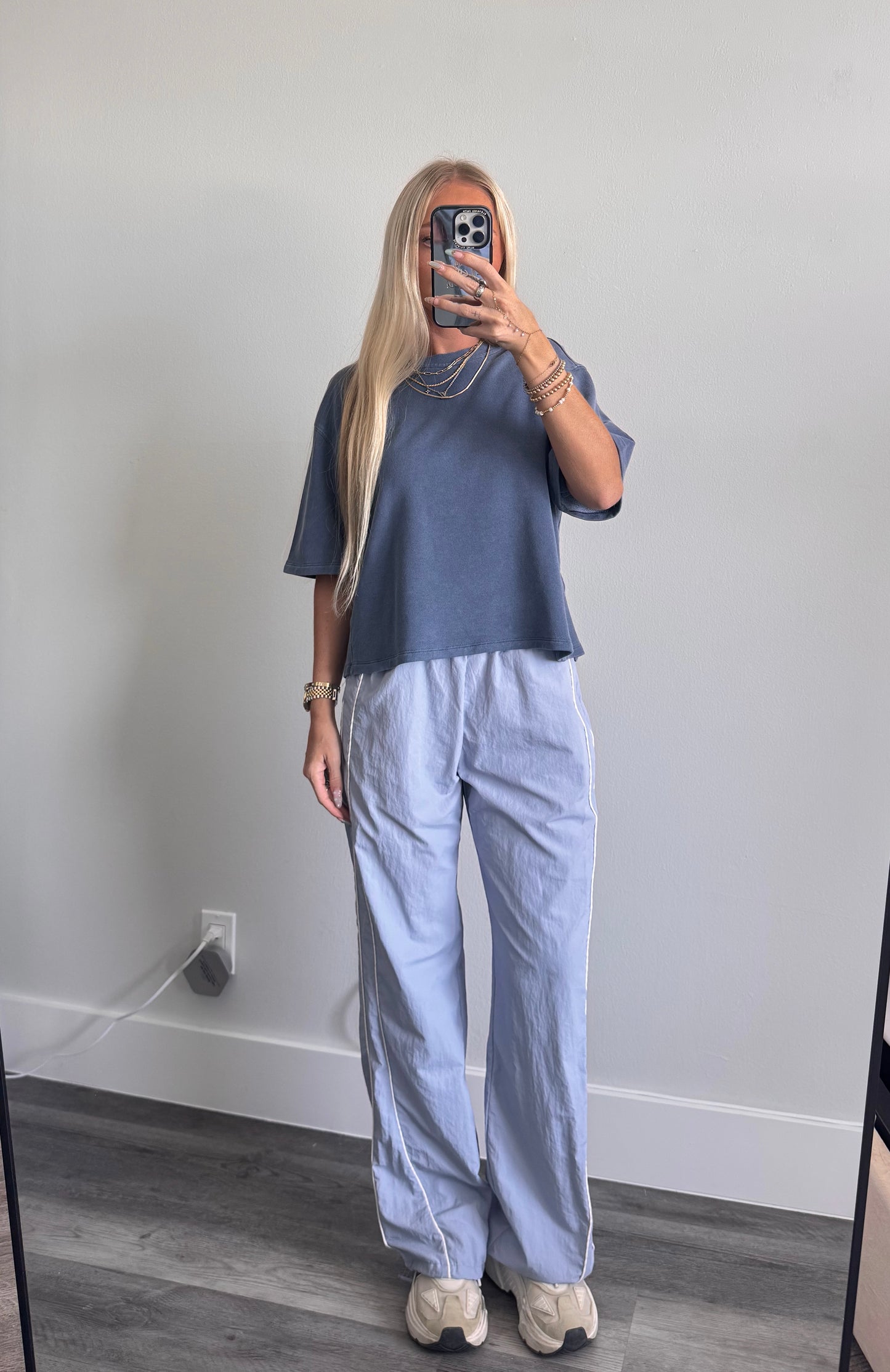Blue Track Pants