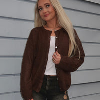 Brown Cozy Cardigan