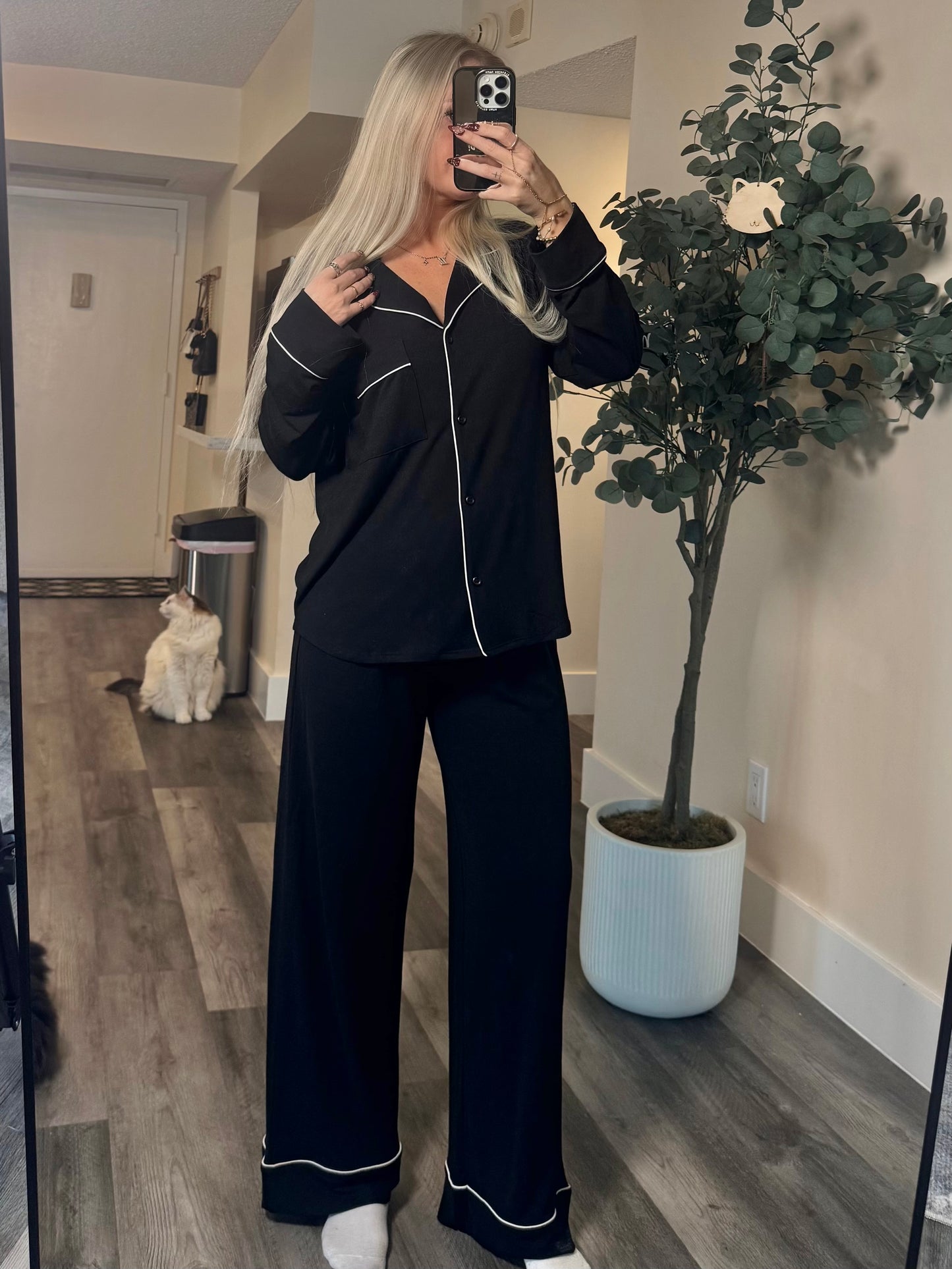 Black Pj Set