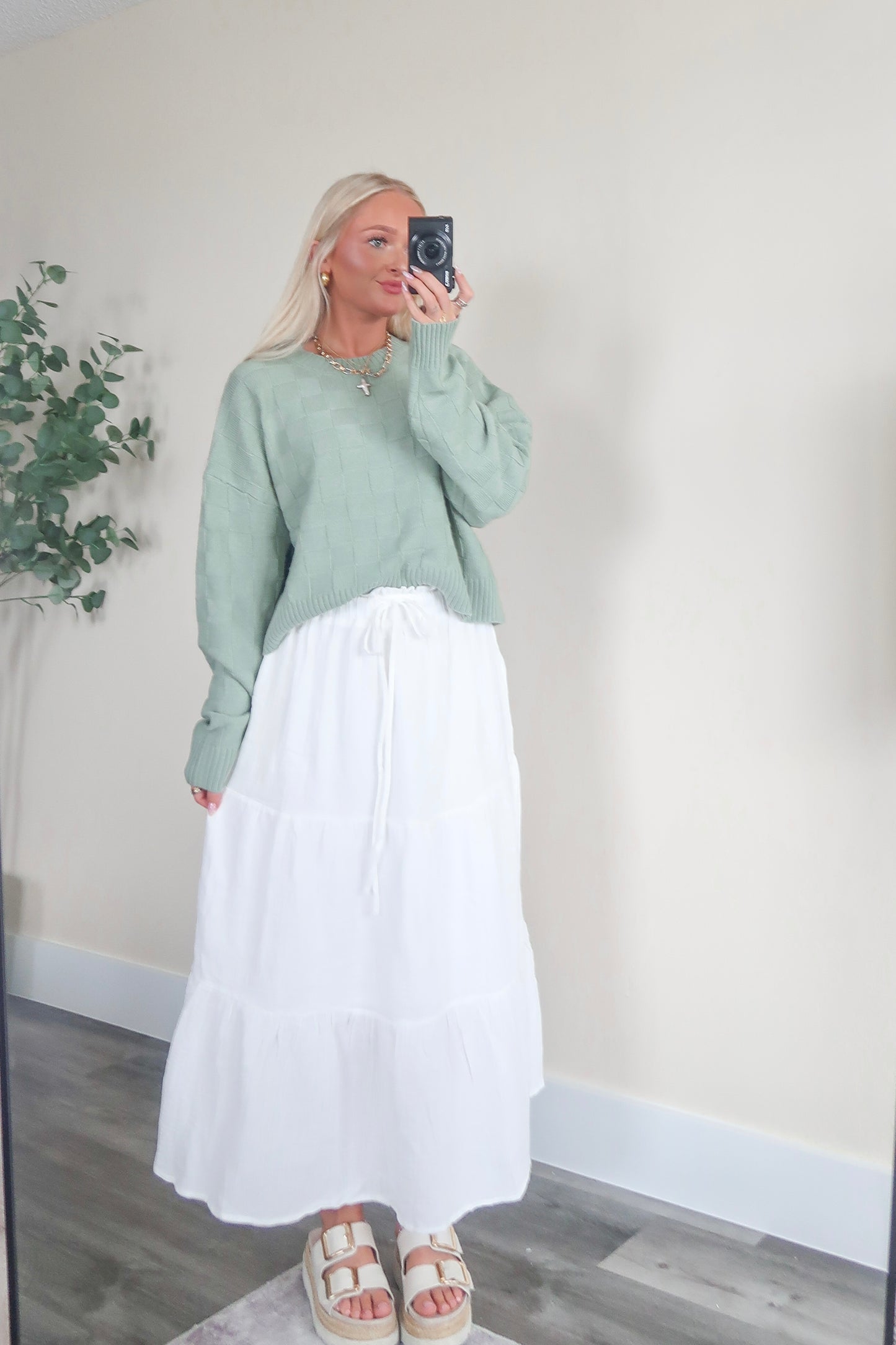 Boho Gauze Midi Skirt