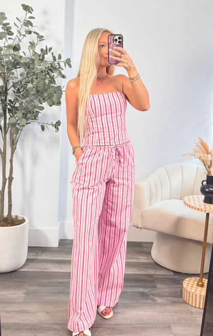 Sweetheart Striped Set