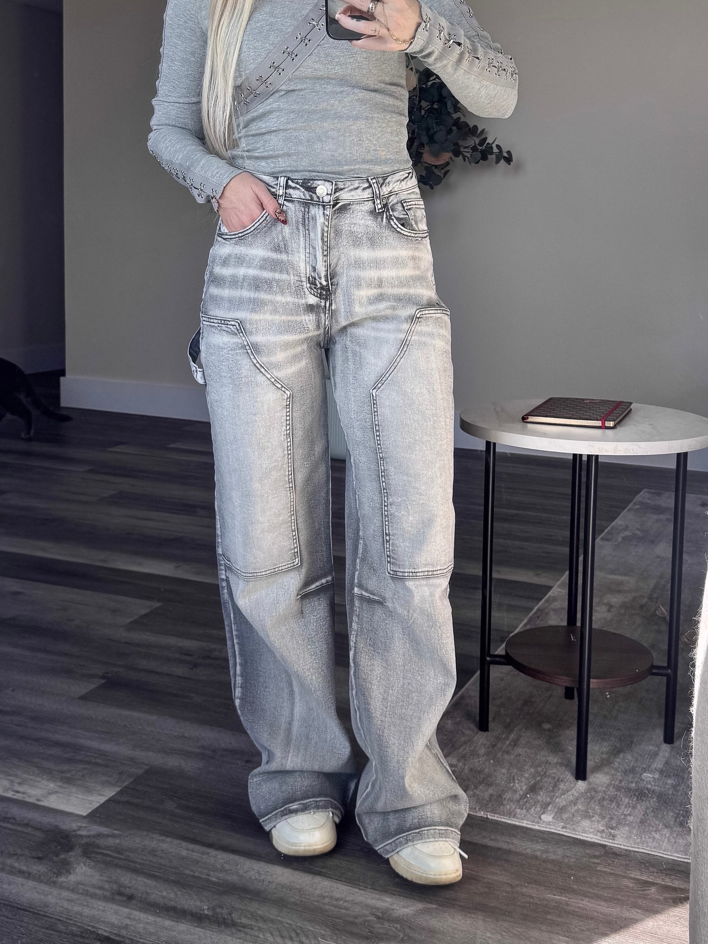 Grey Washed Jeans
