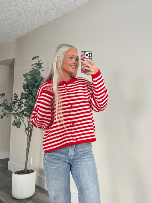 Lauren Cardigan- Red