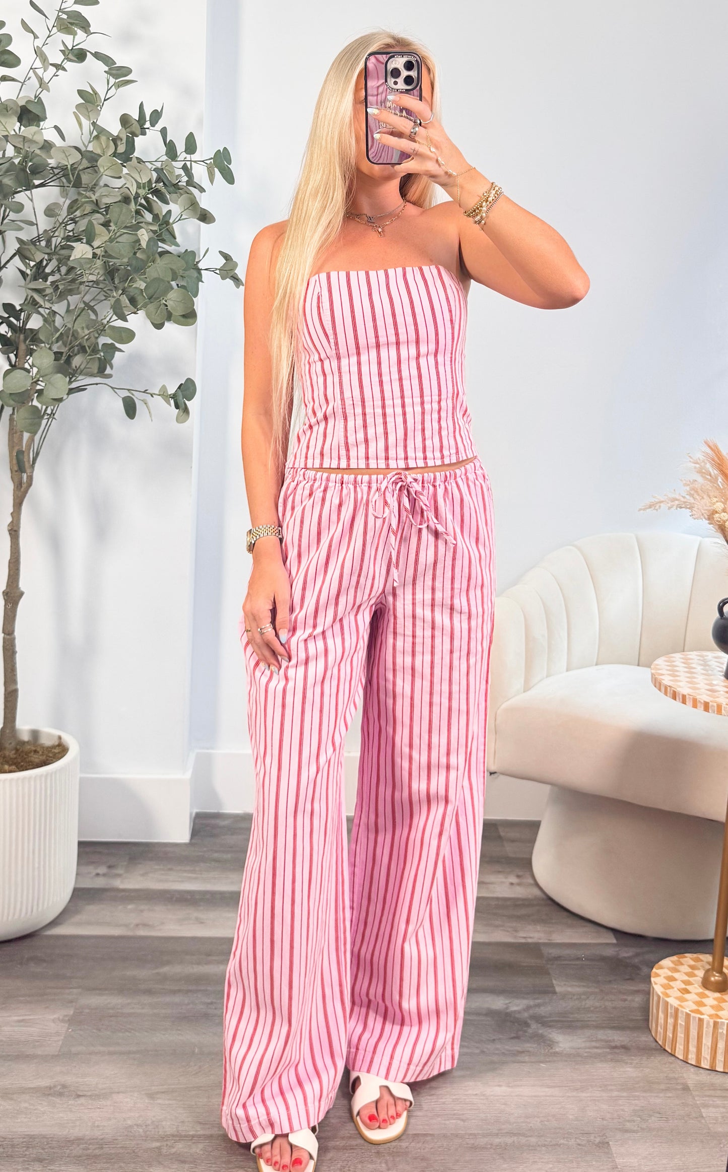 Sweetheart Striped Set