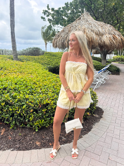 Pretty in Eyelet Set- Yellow
