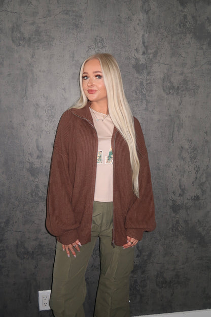 Oversized Knit Jacket