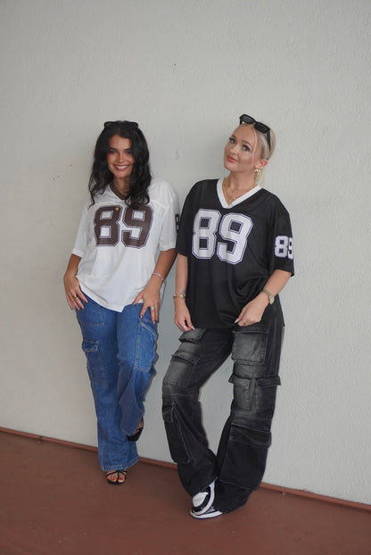 89 White & Brown Jersey