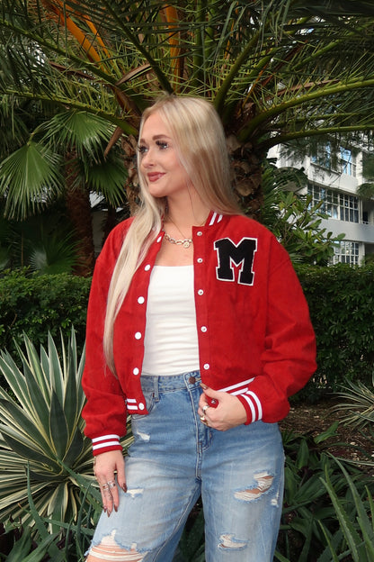 Red Varsity Jacket