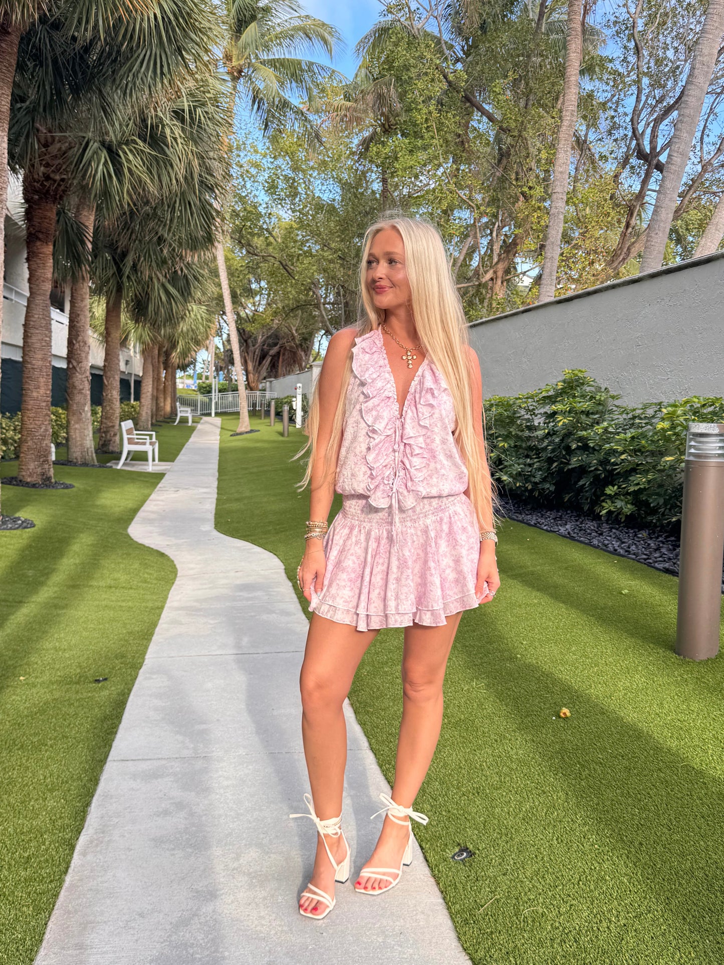 Sweet Bloom Romper Dress