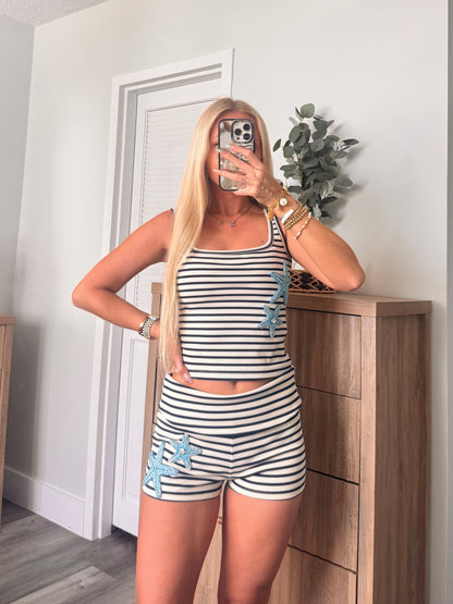 Starfish Striped Set