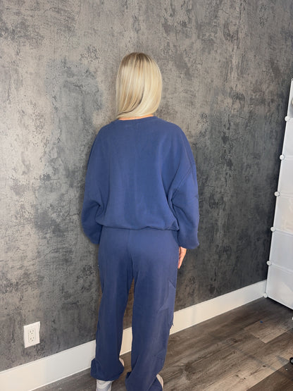 Star Sweat Set- Blue