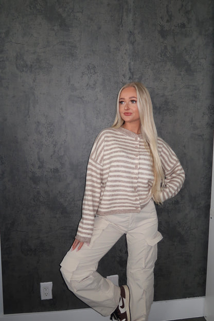 Lauren Cardigan- Tan
