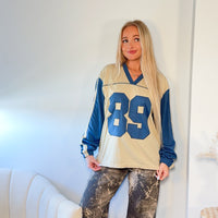 Blue/ Tan 89 Jersey