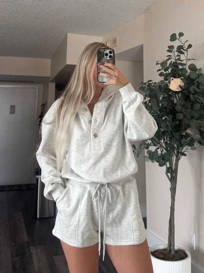 Grey Hoodie Romper